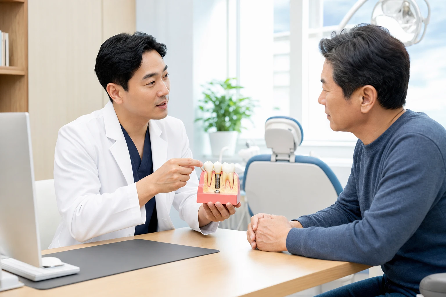 임플란트 2차 수술 안하는 경우 회복 관리 참고 장면
