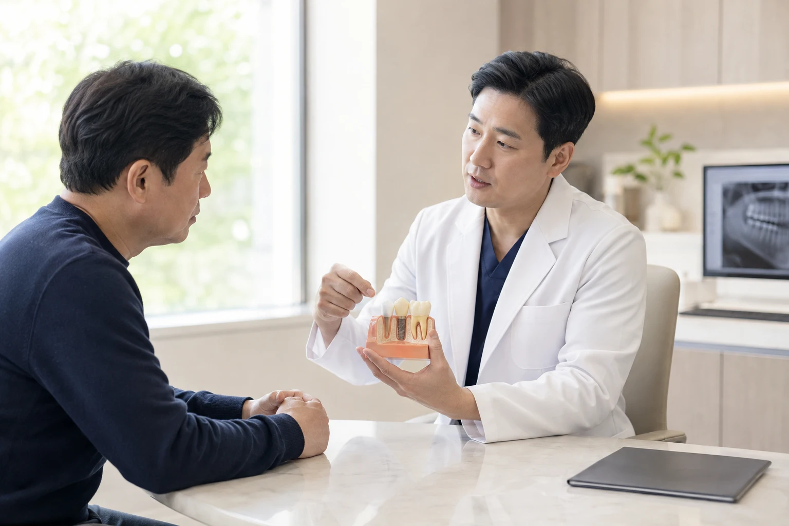 임플란트 수술 후 관리 방법 회복 관리 참고 장면